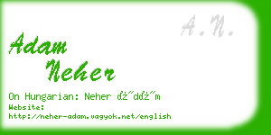 adam neher business card